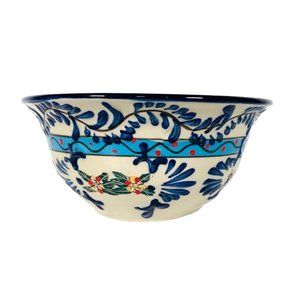VTG Tabletops Expressions Mediterranean Style Bowl Cereal Soup Blue Accent
